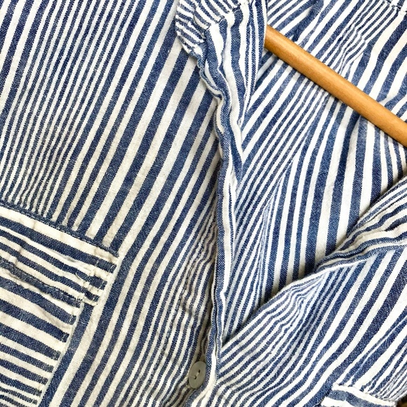 JUST LIVING STRIPED BUTTON DOWN - Picture 9 of 9